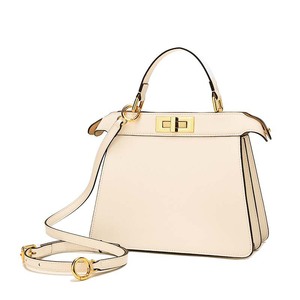 New style genuine leather women's bag <b>top</b> grade cowhide women's bag large capacity rotating buckle crossbody bag casual handbag - Product Image 3