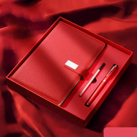 Kit coffret cadeau bureau d'affaires avec logo personnalisé carnet de notes de luxe en cuir avec stylo