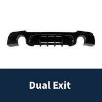 Diffuseur arrière et lèvre de spoiler pour BMW Série 3 E92 E93 06-13 M Sport MP Style, motif fibre de carbone, kit carrosserie pare-chocs, vente en gros