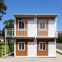 Maßgefertigtes Zweistöckiges Containerhaus, Modulares Vorgefertigtes Gebäude für Büro, Wohnheim, Camp und Unterkunft