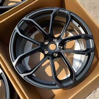 Jantes en alliage satiné noir 5x130 de 19, 21 et 22 pouces pour Porsche Cayman 981 982 718 GT4 Cayenne GTS Turbo Macan