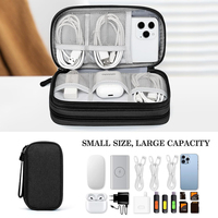 Pochette de rangement pour câbles de voyage, accessoires électroniques, étui de transport étanche, portable pour cordon, chargeur, téléphone, écouteurs