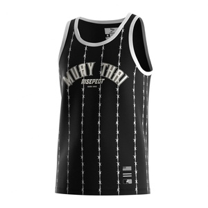 Uniforme de Muay Thai personnalisé léger en sublimation OEM ODM pour hommes, t-shirt de kick-boxing, gilet de boxe - Product Image 1