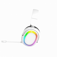 Headset Olahraga Tahan Air PJT-DEP2457 dengan Efek Lampu LED Warna-warni, Chipset, Pemutar Kartu, dan Indikator Baterai