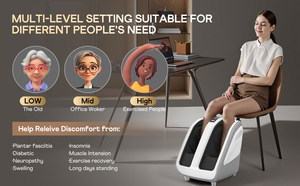 Nuevo Diseño, Masajeador de Pies y Pantorrillas con Calor, Masajeador de Piernas con Compresión de Aire, Máquina de Masaje Multifuncional - Product Image 4