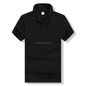 厂家批发高品质刺绣标志素色男士马球t恤马球衫，素色棉男女马球t恤 - Product Image 5