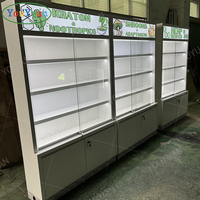 Vitrine de présentation de tabac haut de gamme YOUYUAN en bois avec porte en verre verrouillable, vitrine de luxe pour cigarettes et produits CBD