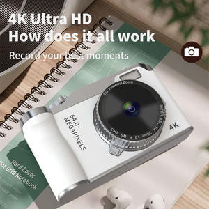 어린이용 휴대용 4K 듀얼 카메라 소형 디지털 카메라 16X 줌 64MP (LED 플래시 포함) - Product Image 2