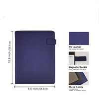Carpeta profesional A4 de cuero PU tamaño carta escritura Padfolio para entrevista reanudar Carpeta de tarjetas de visita tamaño carta archivo