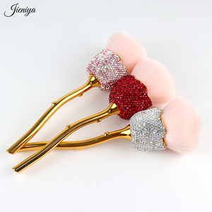 Fournisseur de produits pour <span class=keywords><strong>ongles</strong></span> en gros : Pinceau à <span class=keywords><strong>ongles</strong></span> en nylon à tête ronde style rose, outil de nettoyage pour nail art, pinceaux à poudre, pinceau dépoussiérant - Product Image 5
