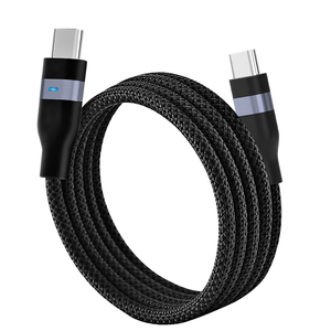 Di alta qualità PD 240W 60W USB C USB C LED veloce cavo intrecciato in Nylon 48V 5A caricatore USB-C per <span class=keywords><strong>Samsung</strong></span> iPhone <span class=keywords><strong>computer</strong></span> portatile IOS - Product Image 2