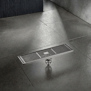 Desagüe de ducha rectangular de latón de ranura larga, cubierta moderna para desagüe de baño y lavadero - Product Image 3