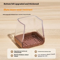 Coussinets de meubles en silicone auto-adhésifs pour jambes de tabouret de chaise de table Coussinets de pied épaissis résistants à l'usure Réutilisables Commerce extérieur silencieux