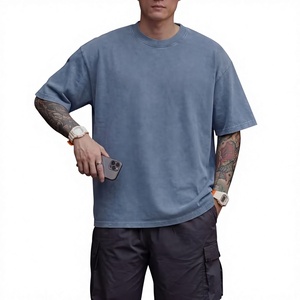 เสื้อยืดโอเวอร์ไซส์ทรงหลวมสำหรับผู้ชายและผู้หญิง ผ้าคอตตอน 100% หนัก 240 GSM ทรงดรอปไหล่ คุณภาพสูง สไตล์วินเทจ ล้างสีแบบแอซิดวอช - Product Image 3