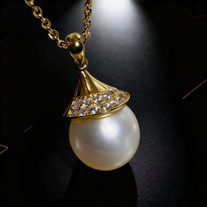 31438DIY Pearl Accessories S925 Silver <b>Pendant</b> 10-14mm Beads Empty Support Concealer Necklace <b>Pendant</b> <b>Crystal</b> <b>Pendants</b> Charms - Product Image 2