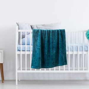 <span class=keywords><strong>Couverture</strong></span> bébé en flanelle gaufrée 100% polyester, bleu lac, texture peluche, légère, unisexe, pour nouveau-né - Product Image 4