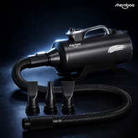 Sèche-cheveux pour chien Shernbao 2400W, double moteur, haute vitesse, séchage rapide, faible bruit 78dB, pour salon professionnel et usage domestique