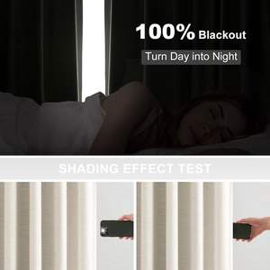 DaiRui all'ingrosso di lusso occhiello oscurante pronto <span class=keywords><strong>per</strong></span> il doppio strato di tenda <span class=keywords><strong>per</strong></span> soggiorno set - Product Image 5