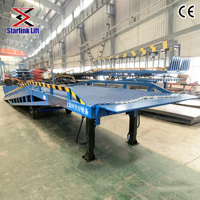Niveleur de quai mobile hydraulique 6 10 tonnes Chariot élévateur Entrepôt Conteneur Chargement Déchargement Rampe avec bloc anti-collision
