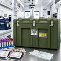 Boîte isotherme médicale rotomoulée de qualité 101L pour le transport de sang et de vaccins dans les hôpitaux et les ambulances