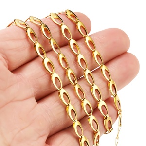 Cadenas Hechas a Mano <span class=keywords><strong>de</strong></span> Acero Inoxidable <span class=keywords><strong>de</strong></span> 5 mm <span class=keywords><strong>de</strong></span> Ancho, Huecas, Curvadas, <span class=keywords><strong>de</strong></span> Doble Capa, con Diseño <span class=keywords><strong>de</strong></span> Gota <span class=keywords><strong>de</strong></span> Agua, para Accesorios <span class=keywords><strong>de</strong></span> Joyería - Product Image 6