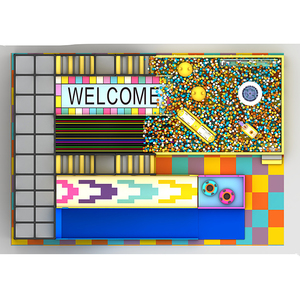 Laberinto de Juegos Personalizado para Niños, <span class=keywords><strong>Parque</strong></span> de Juegos Interior con Tobogán y Piscina de Pelotas - Product Image 4