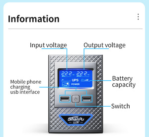Prix bas STANDBY compétitif <span class=keywords><strong>ups</strong></span> <span class=keywords><strong>400va</strong></span> 600va 700va 1200va - Product Image 2
