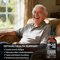 Compléments liquides VitaHall Shilajit de l'Himalaya avec minéraux, acide fulvique, gouttes de résine de shilajit naturel