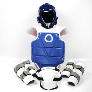 Set di Protezioni Professionali per Taekwondo, Attrezzatura Sportiva con Imbottitura Multistrato Rinforzata da 3 Pollici per <span class=keywords><strong>Muay</strong></span> Thai - Product Image 1