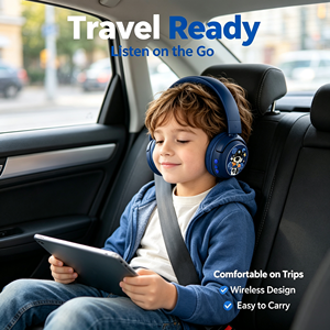 Nouveaux écouteurs Bluetooth anti-bruit BuddyPhones pour enfants, casque stéréo sans fil sécurisé pour enfants, vente en gros pour cadeaux - Product Image 2