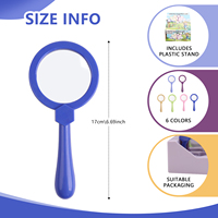 New 6-Piece Educational Toy Magnifying Glass Set for Children Student Outdoor