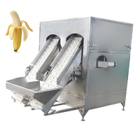 Heetverkopende, zeer efficiënte machine van roestvrij staal 304 voor het schillen en snijden van bananen en plantains, gemaakt in China