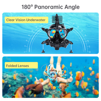 Masque de plongée sous-marine portable personnalisé avec caractéristiques haute pression pour la natation sous-marine avec logo personnalisé