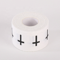 Bande de sport blanche en gros avec bord dentelé de 5 cm, facile à déchirer, en coton protecteur pour la gymnastique et la boxe, couvrant les poignets et les chevilles