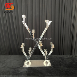 SMOOTH Hot Sale 16arms Gold Candelabra Wedding Aisle <b>Candles</b> Stand Candelabra Wedding Table Centerpieces <b>Candle</b> holder - Product Image 5