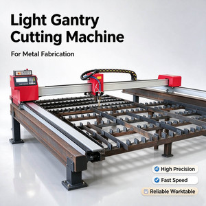 Light Gantry CNC Cutting Machine For Metal Fabrication High Precision Fast Speed Reliable <b>Worktable</b> - Product Image 1