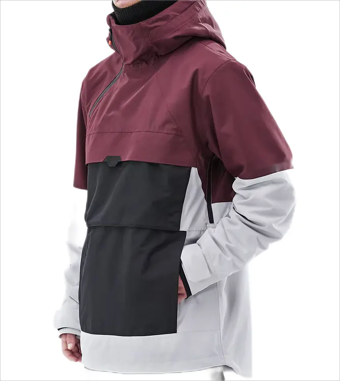 Jaqueta impermeável com design personalizado de fábrica, casaco quente à prova de vento para neve, ski, inverno