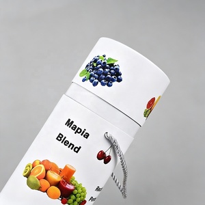 Scatola Cilindrica di Lusso Personalizzata per Tappetino Yoga e T-shirt, Tubo in Carta Kraft con Manico in Corda sul Coperchio - Product Image 3