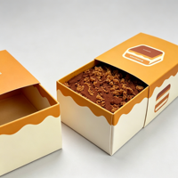 Boîte en carton de haute qualité pour gâteau Tiramisu, boîte à pâtisserie personnalisée, boîte à gâteau au fromage mousse, boîte longue à tiroir