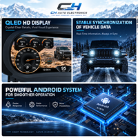 Pour Jeep Wrangler JL/Gladiator JT 2018-2023 Tableau de bord numérique 12,3''
