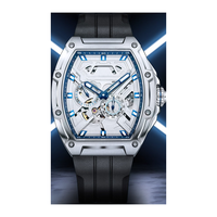 Montres mécaniques lumineuses en acier, design d'usine et personnalisées, avec petite seconde similaire à un volant d'inertie, pour marque privée