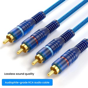 RCA <b>car</b> audio system <b>amplifier</b> braided copper wire cable with PVC sheath suitable for home theater digital stereo hi-fi systems - Product Image 5