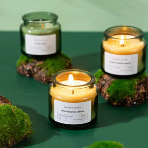 เทียนหอมถั่วเหลืองสร้างสรรค์แบบใหม่ขายส่ง สำหรับตกแต่งบ้าน เทียนหอมในขวดแก้วแบรนด์ส่วนตัวสุดหรู - Product Image 1