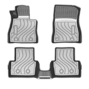 Alfombrilla a prueba de polvo para coche, antideslizante, impermeable, de fibra de carbono, TPE, accesorios para coche, alfombrilla para <span class=keywords><strong>Mazda</strong></span> 2 <span class=keywords><strong>Sedan</strong></span> 2015-2018 - Product Image 1