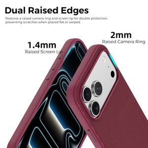 เคสแม่เหล็ก TechWoven สำหรับ iPhone 18 Pro Max 17 Pro Max 16 15 14 <span class=keywords><strong>13</strong></span>  7 สี เคสแบบถัก  ฝาครอบปุ่ม AI Camera - Product Image 3
