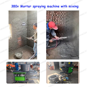 חשמלי מיני יעילות גבוהה יותר טיח מלט מכונת ריסוס - Product Image 2