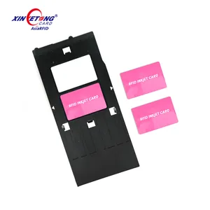 E-pson R330/R260//R265 ve c-anon mürekkep püskürtmeli PVC kart yazıcıları için kart tepsisi 1*2 güçlendirme dış PVC kart tepsisi