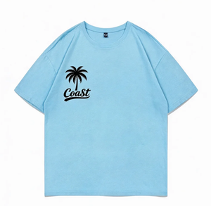 Vente en gros d'usine, t-shirts pour hommes en coton 100% surdimensionnés, col rond, étiquette et logo personnalisés, t-shirts à manches courtes - Product Image 2