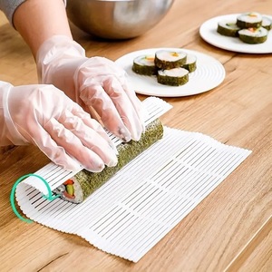 Tapis à sushi en plastique réutilisables, moule à sushi, tapis à onigiri, outil pour faire des rouleaux de riz DIY - Product Image 2