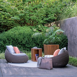 Meubles d'extérieur modernes, ensemble de canapés en rotin pour l'extérieur, 2 places, canapé lounge, canapés de jardin en aluminium, luxe, patio, villa, resort, balcon - Product Image 6